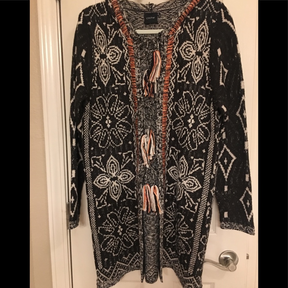Cliche cardigan hoodie sweater Medium